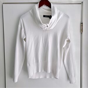 Verve Drawstring Cowlneck Lightweight Sweater
